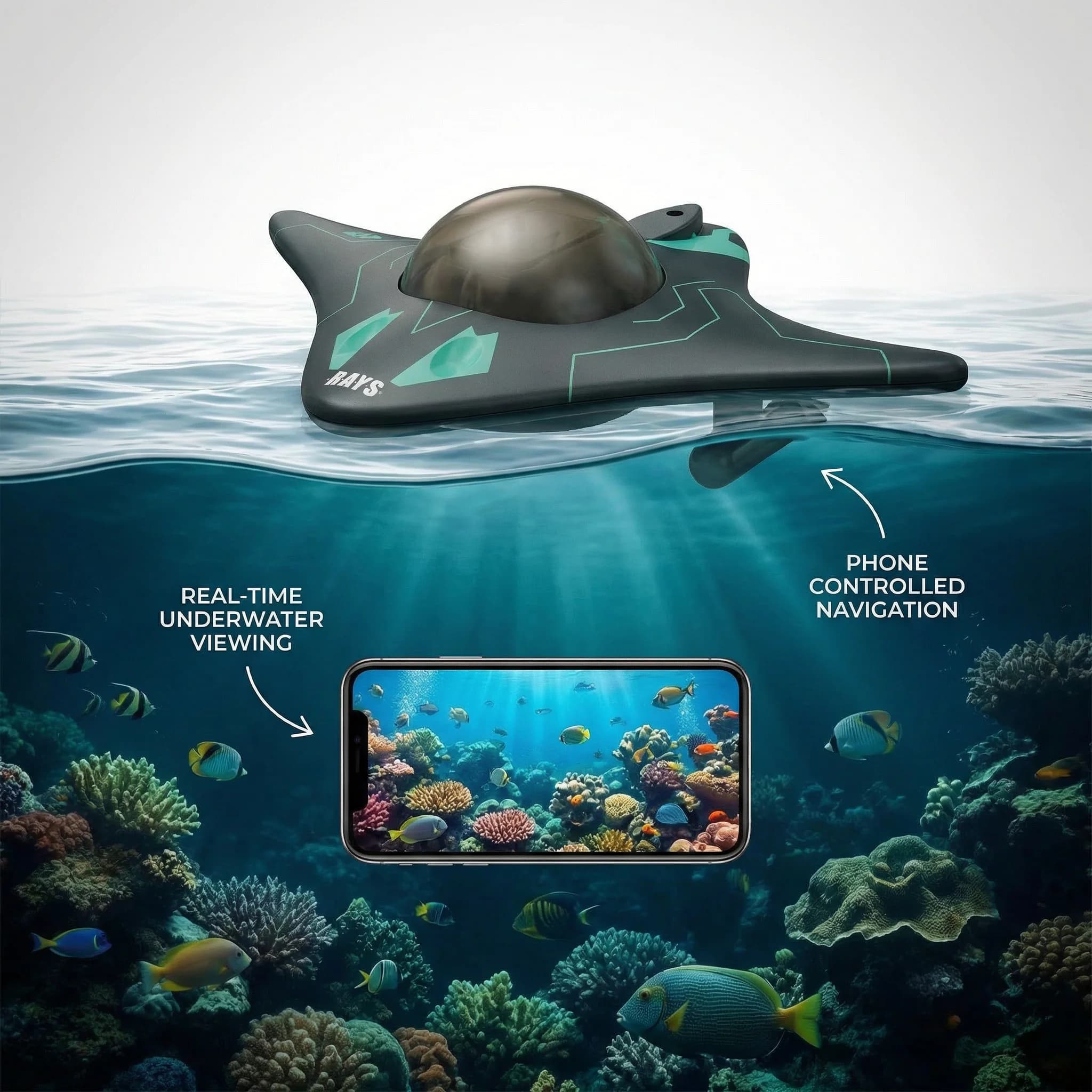 Water Drone: video in tempo reale e navigazione controllata da smartphone