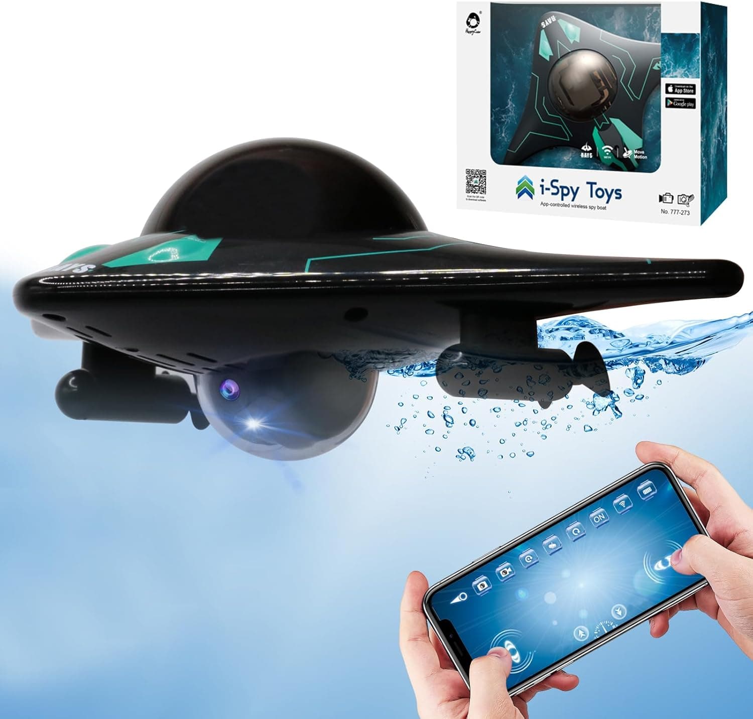 Water Drone, confezione e app di controllo